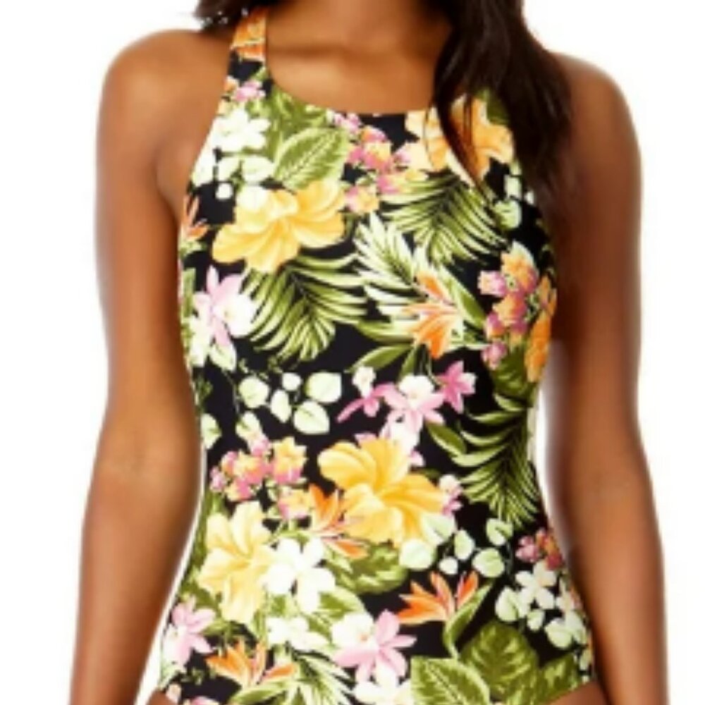 Hurley Women's One-Piece Orange Waikiki NWT Extra Large(16 - 18)